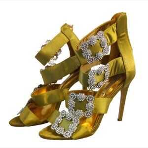 Cape Robbin Sexy Strappy Buckle Olive Stiletto Heels